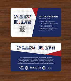 Business Card Design by Sun Moon Graphic Designer for Dallas Diversity 24/7 | Design: #30875596