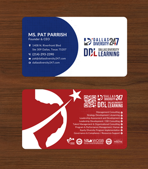 Business Card Design by Sun Moon Graphic Designer for Dallas Diversity 24/7 | Design: #30875613