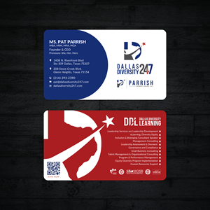 Business Card Design by Sun Moon Graphic Designer for Dallas Diversity 24/7 | Design: #30878711