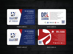 Business Card Design by Sun Moon Graphic Designer for Dallas Diversity 24/7 | Design: #30878712