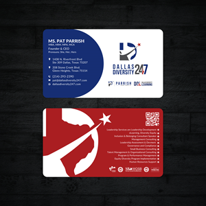 Business Card Design by Sun Moon Graphic Designer for Dallas Diversity 24/7 | Design: #30878713