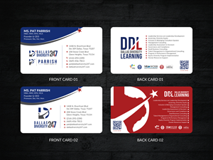 Business Card Design by Sun Moon Graphic Designer for Dallas Diversity 24/7 | Design: #30878715