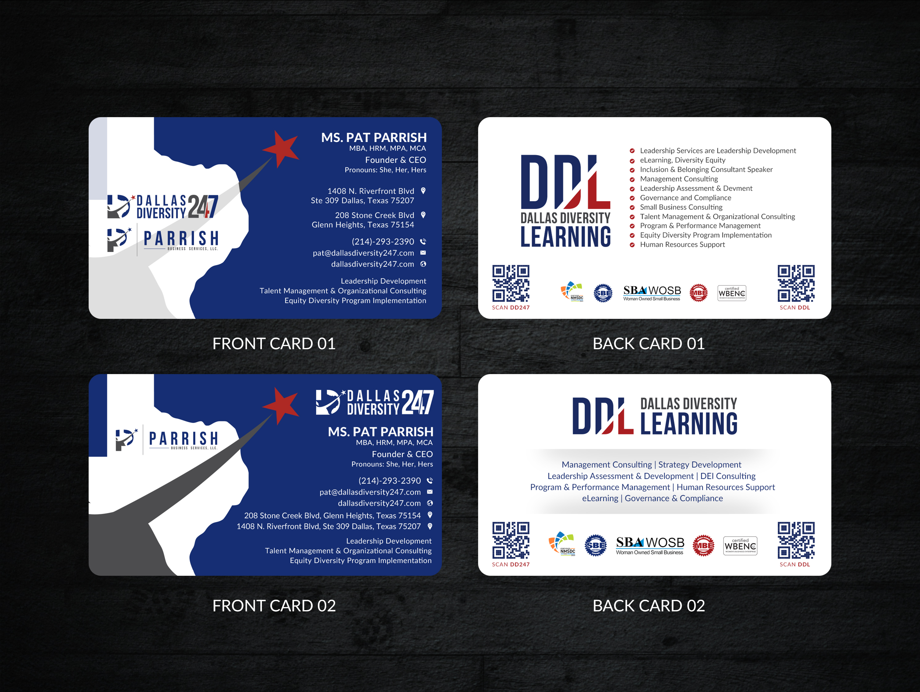 Business Card Design by Sun Moon Graphic Designer for Dallas Diversity 24/7 | Design #30884173