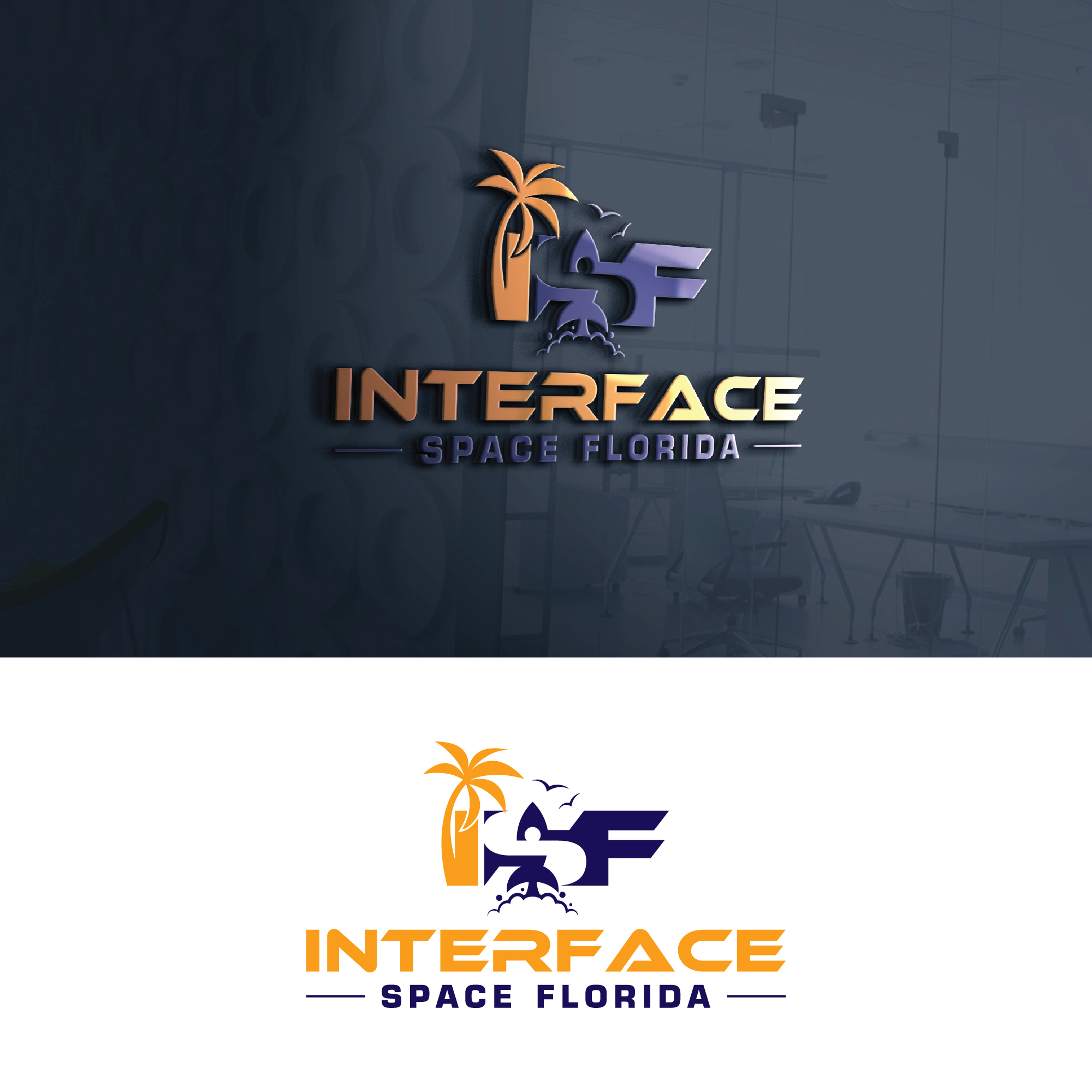 Logo Design by Maxo-Biz for Interface Space Coast | Design #30874287