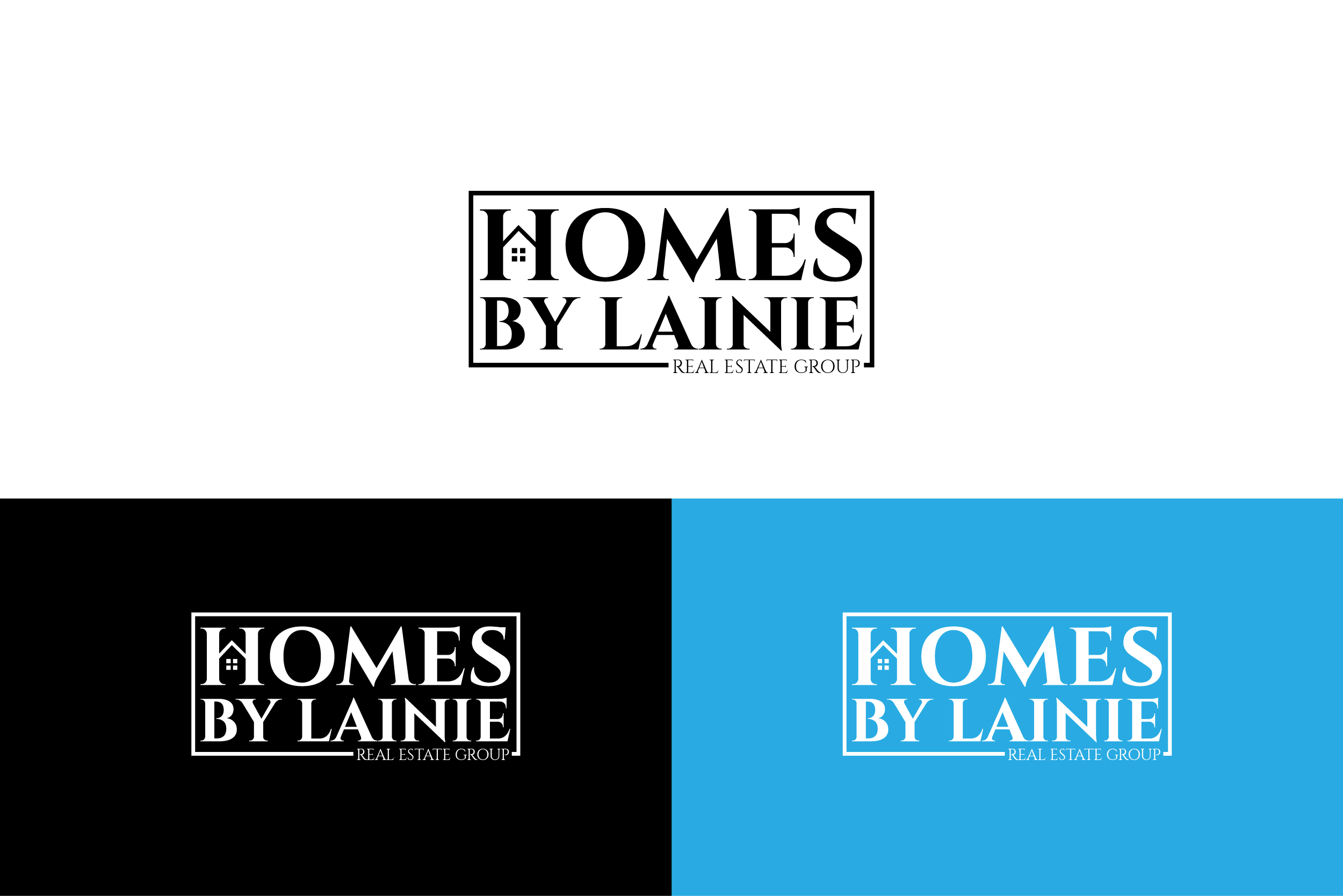 Upmarket, Elegant, Residential real estate Logo Design for Homes By Lainie Real Estate Group by