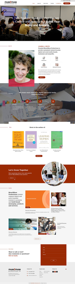 Web Design by Ved Web Services for Muse2Muse Productions LLC | Design: #30936164