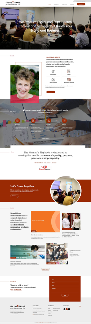 Web Design by Ved Web Services for Muse2Muse Productions LLC | Design: #30944215
