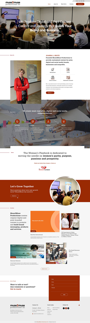Web Design par Ved Web Services pour Muse2Muse Productions LLC | Design : #30944216