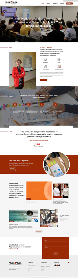Web Design par Ved Web Services pour Muse2Muse Productions LLC | Design : #30944217