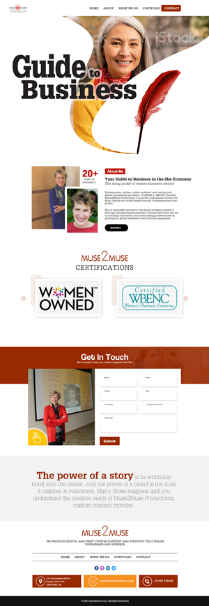 Web Design par Dream Logo Design pour Muse2Muse Productions LLC | Design : #30898061