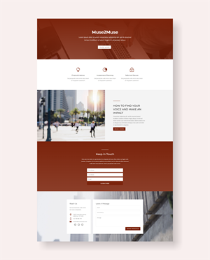 Web Design par Awang_ pour Muse2Muse Productions LLC | Design : #30952495