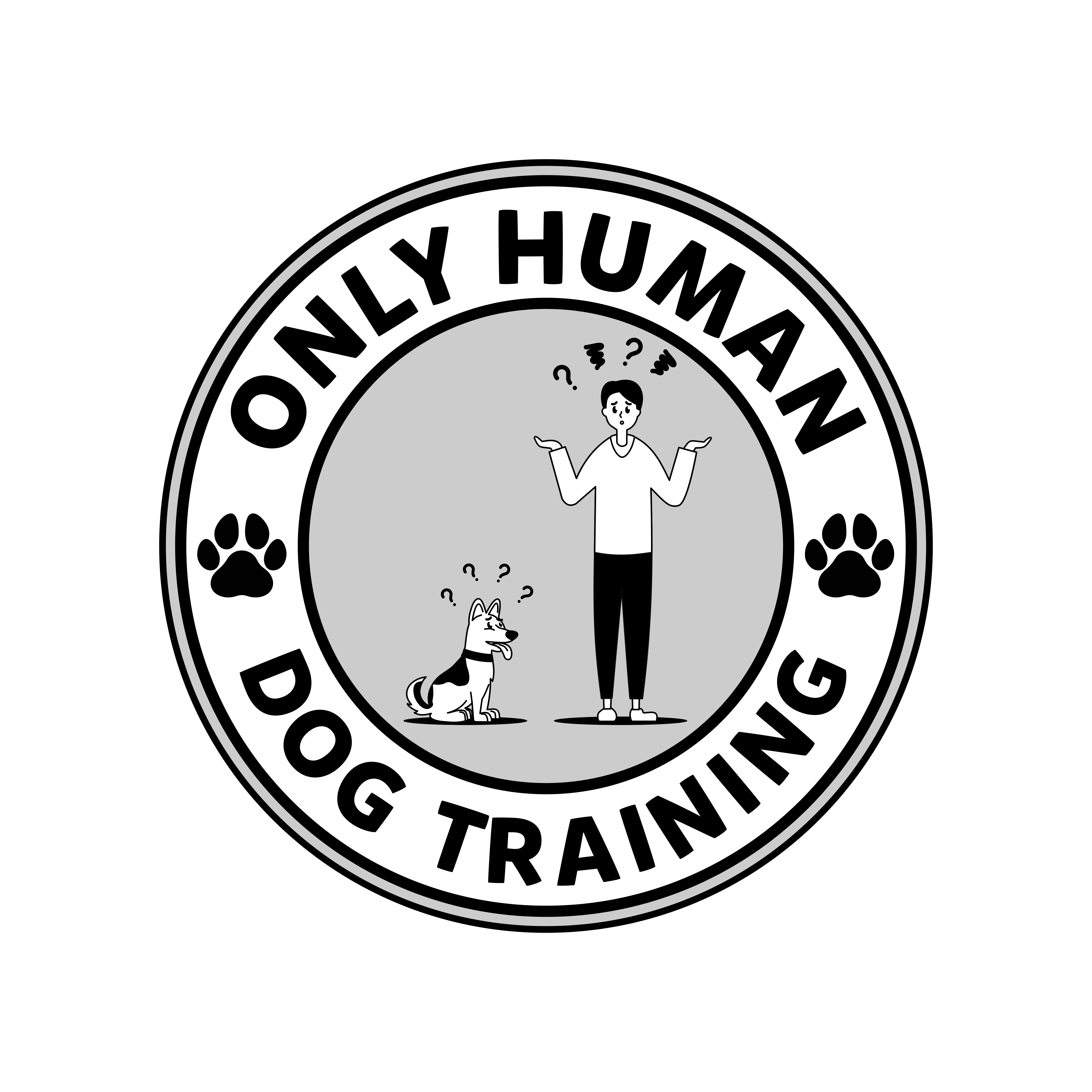 Logo Design by GambarSERU for Only Human Dog Training | Design #30877210