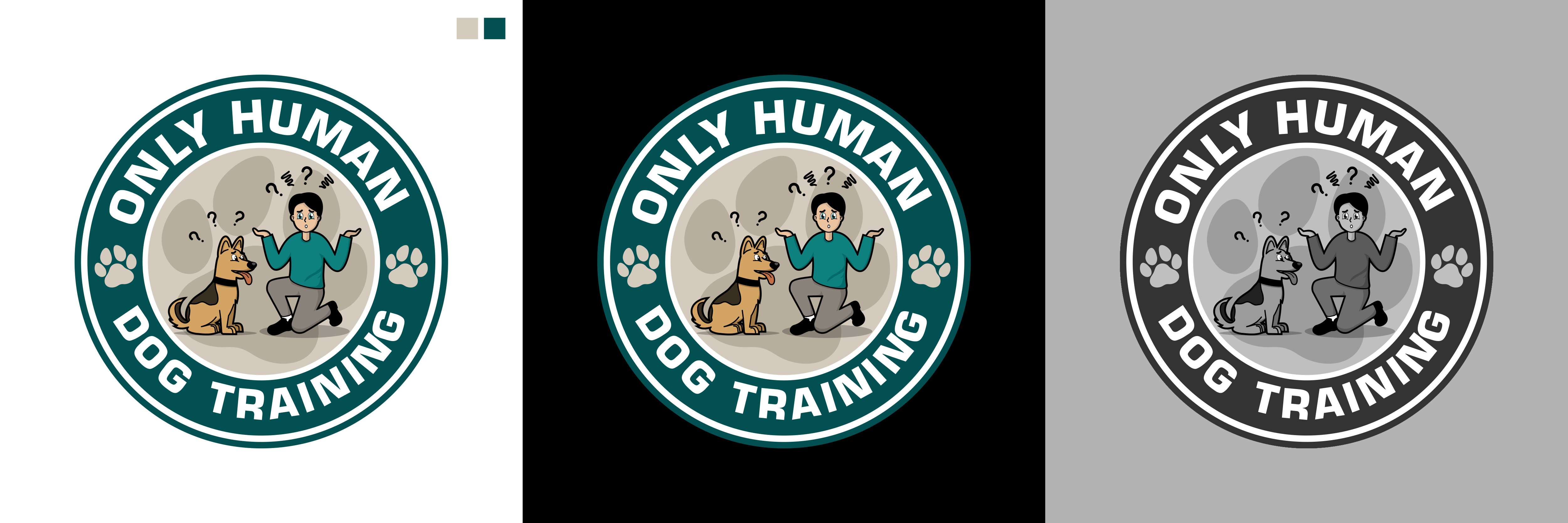 Logo Design by GambarSERU for Only Human Dog Training | Design #30880734