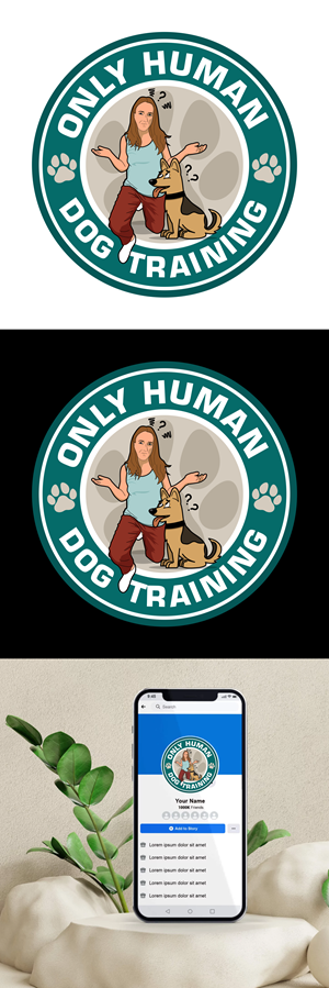 Logo Design by GambarSERU for Only Human Dog Training | Design: #30887573
