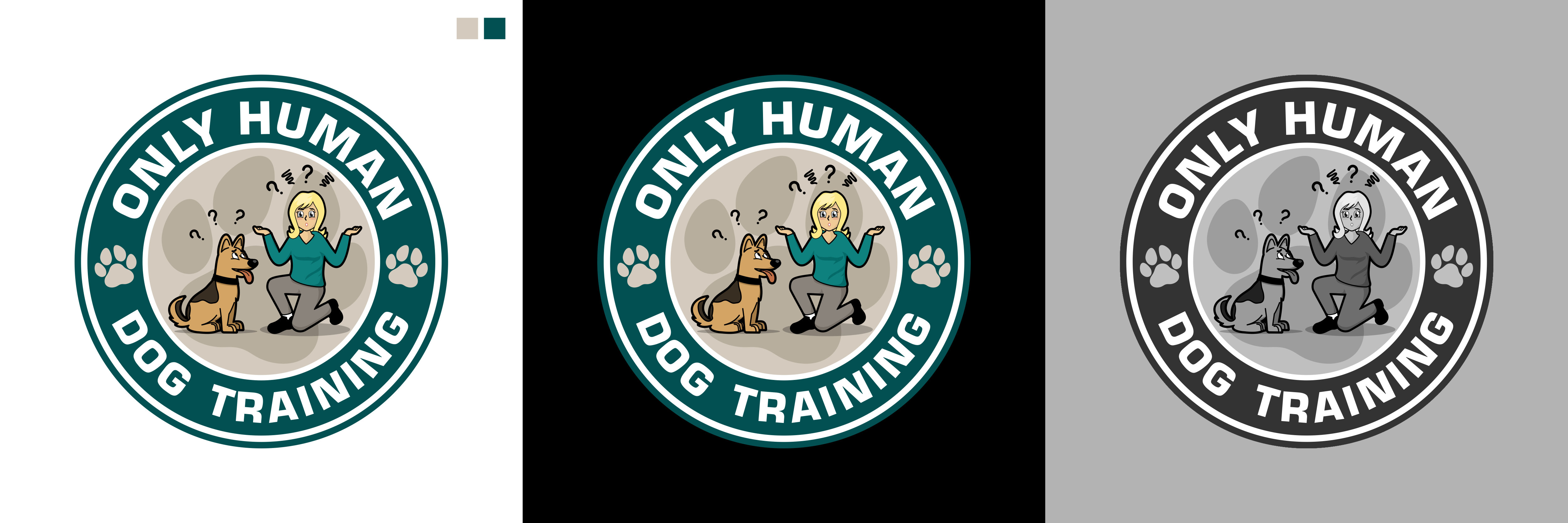 Logo Design by GambarSERU for Only Human Dog Training | Design #30905997
