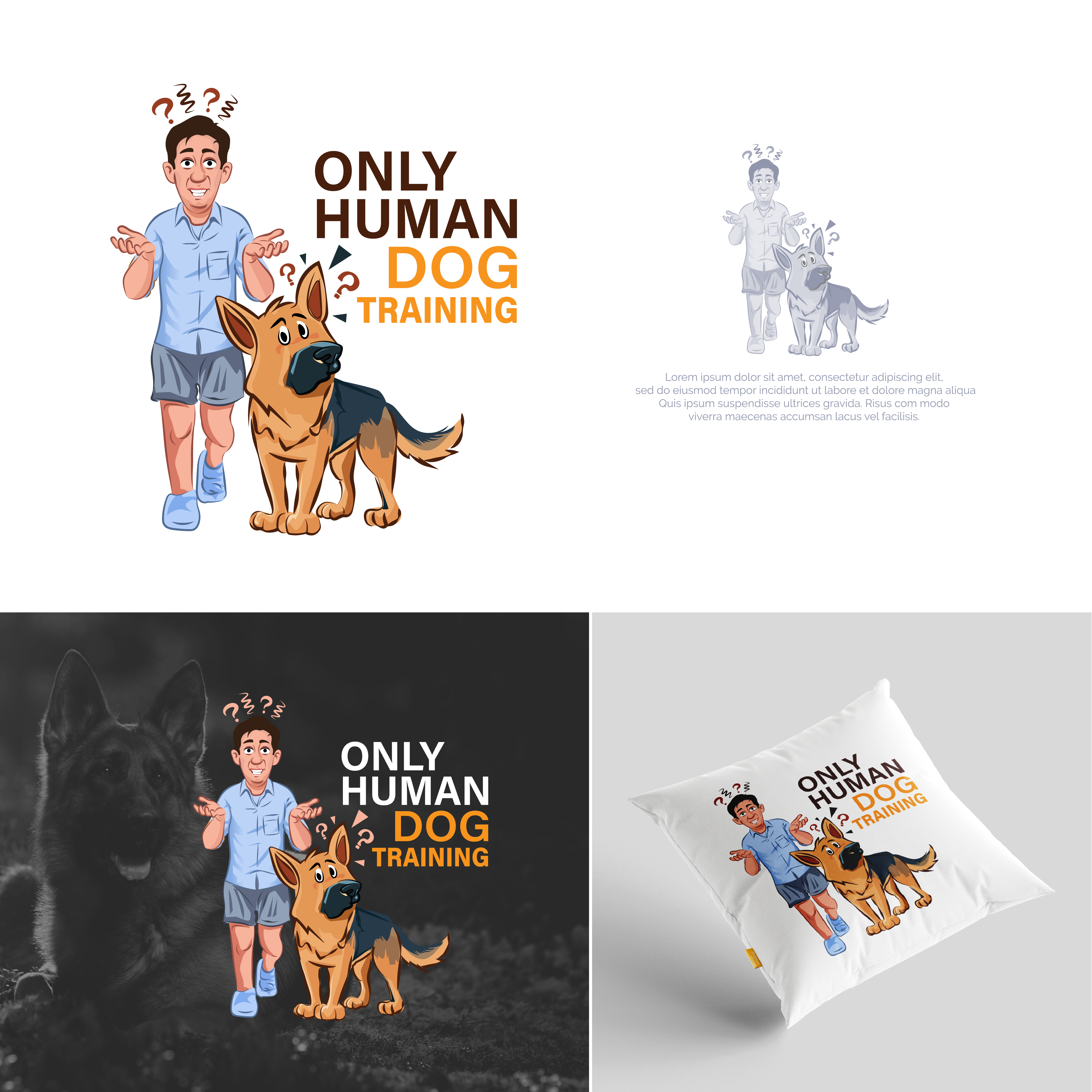 Diseño de Logo por mushroom creation para Only Human Dog Training | Diseño #30885293