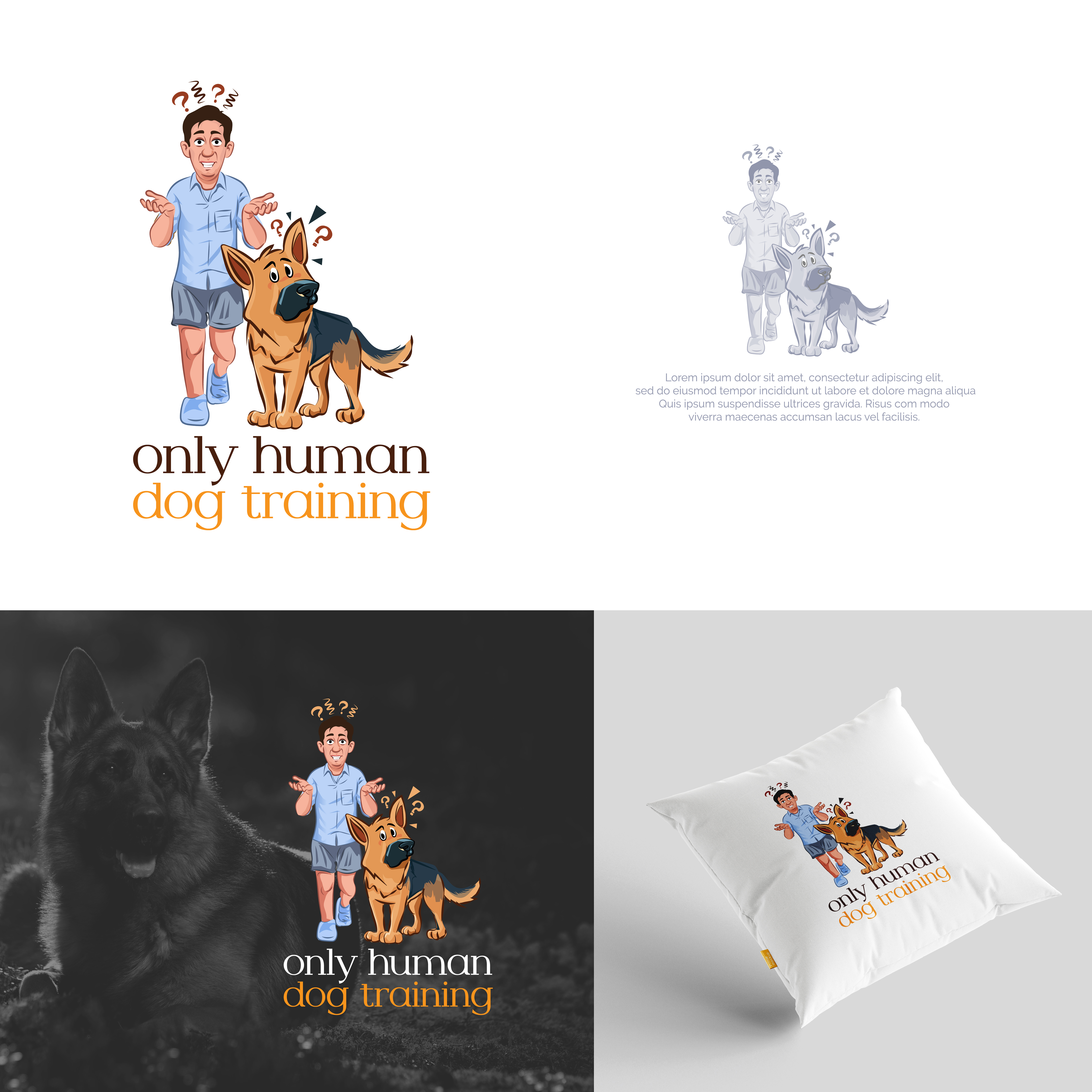 Design de Logo par mushroom creation pour Only Human Dog Training | Design #30886479