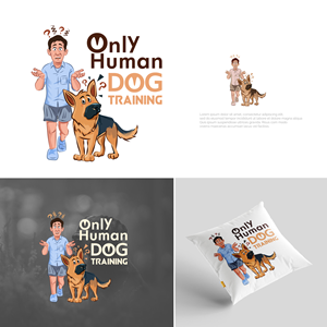 Logo Design by mushroom creation for Only Human Dog Training | Design: #30886556
