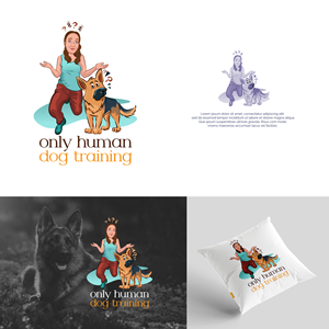 Logo Design by mushroom creation for Only Human Dog Training | Design: #30888383
