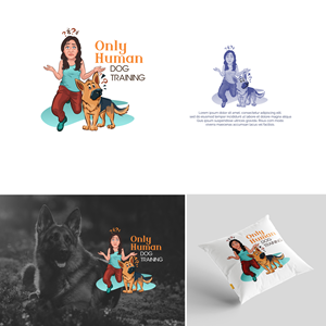 Logo Design by mushroom creation for Only Human Dog Training | Design: #30893071