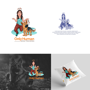 Logo Design by mushroom creation for Only Human Dog Training | Design: #30893131