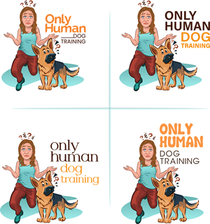 Logo Design by mushroom creation for Only Human Dog Training | Design: #30899898