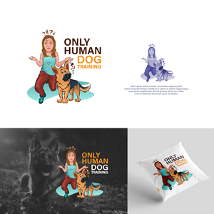 Logo Design by mushroom creation for Only Human Dog Training | Design #30900041