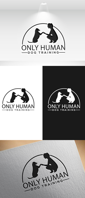 Logo Design by 100%design for Only Human Dog Training | Design: #30883445