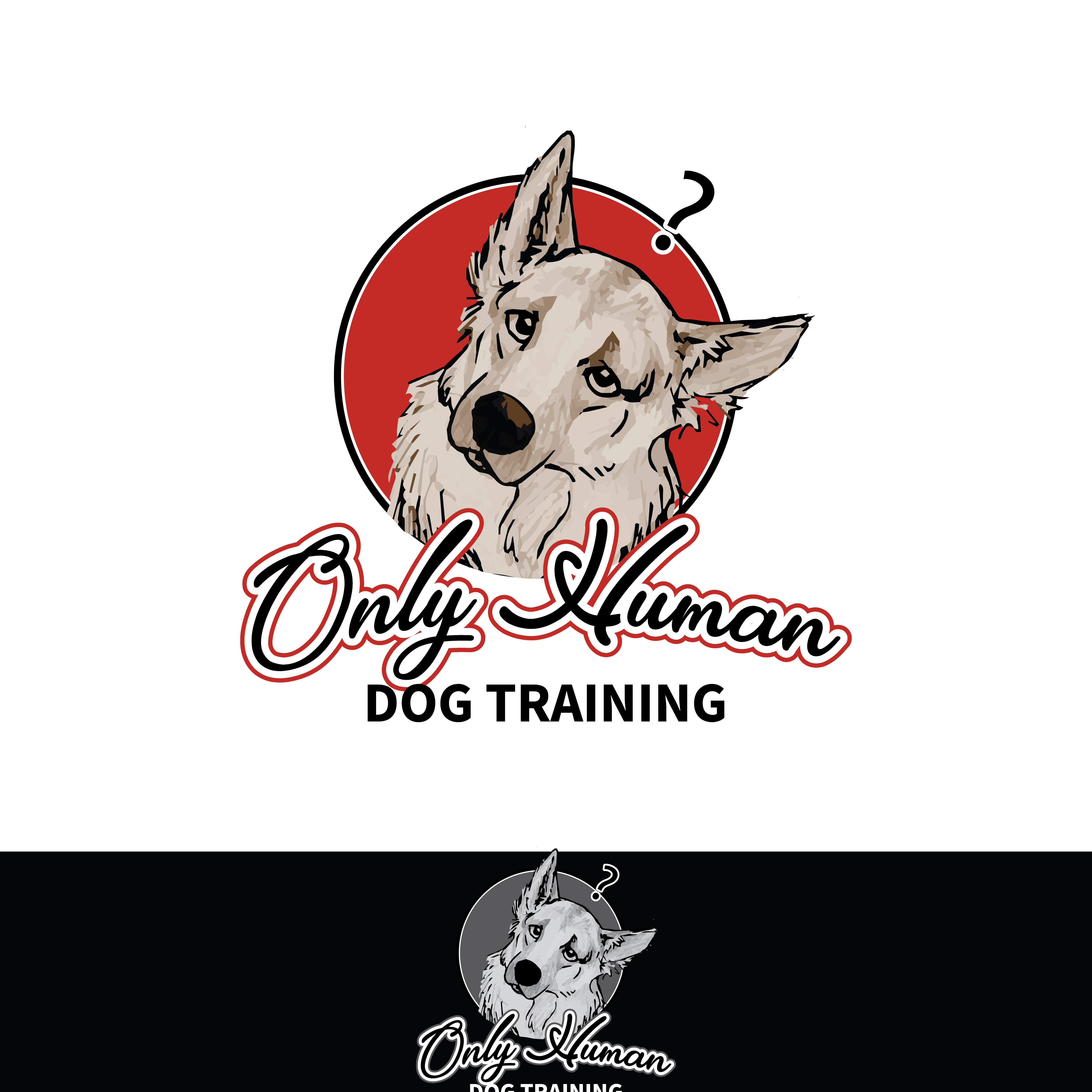 Logo Design by Mike Gierhart Designs for Only Human Dog Training | Design #30881823