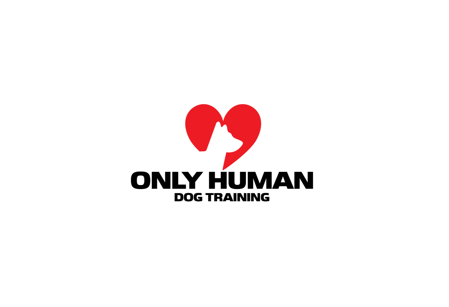 Logo Design by cafemountdesigns for Only Human Dog Training | Design #30886693