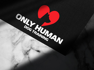 Logo Design by cafemountdesigns for Only Human Dog Training | Design: #30886694