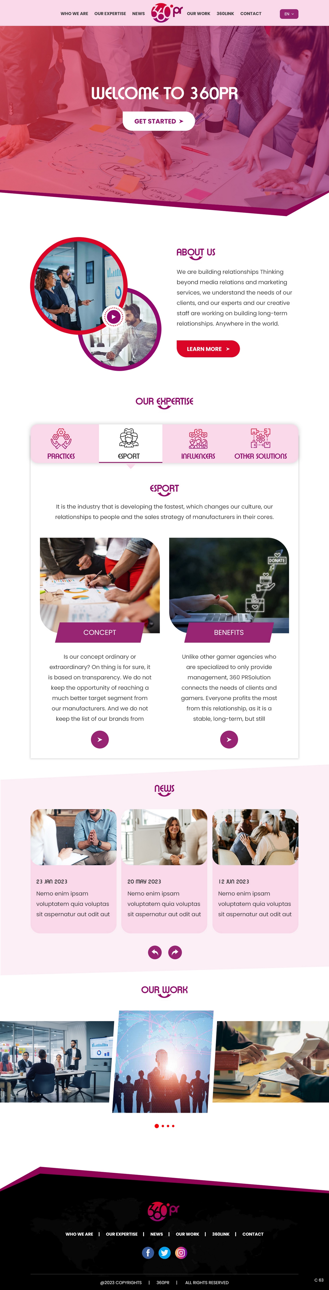 Web Design by pb for 360 PRSolution LLC | Design #30919075