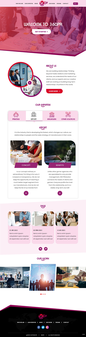 Web-Design von pb für 360 PRSolution LLC | Design #30919075