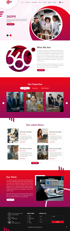 Web Design by pb for 360 PRSolution LLC | Design: #30919076