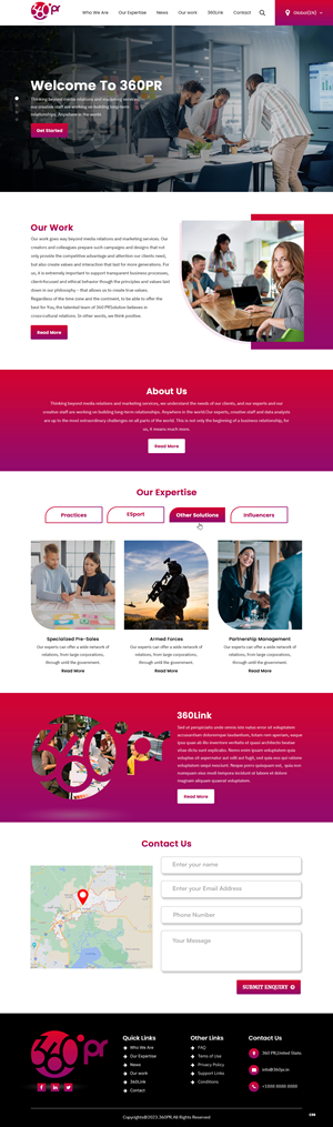 Web Design by pb for 360 PRSolution LLC | Design: #30919078