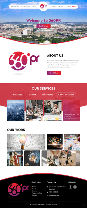 Web Design by pb for 360 PRSolution LLC | Design: #30919079