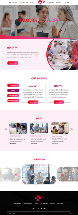 Web Design by pb for 360 PRSolution LLC | Design: #30919086
