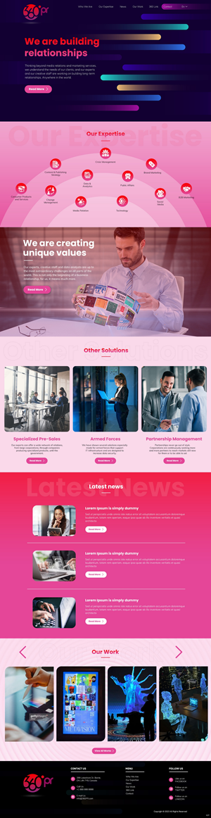 Web Design by pb for 360 PRSolution LLC | Design: #30919087
