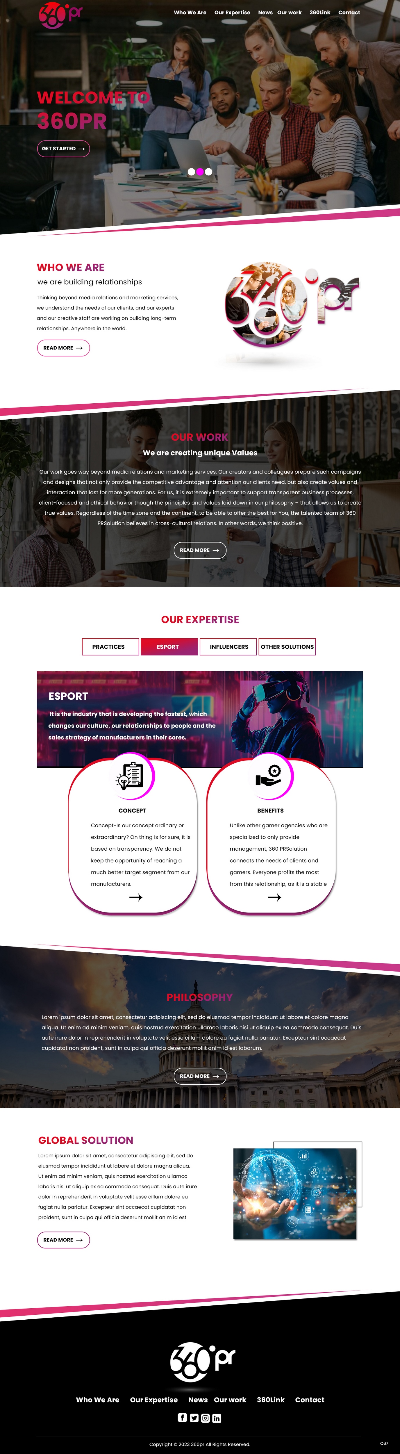 Web Design by pb for 360 PRSolution LLC | Design #30919088