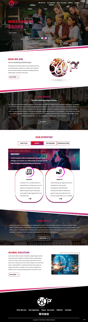 Web Design by pb for 360 PRSolution LLC | Design: #30919088