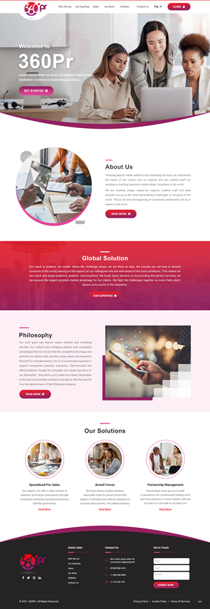 Web Design by pb for 360 PRSolution LLC | Design: #30931038
