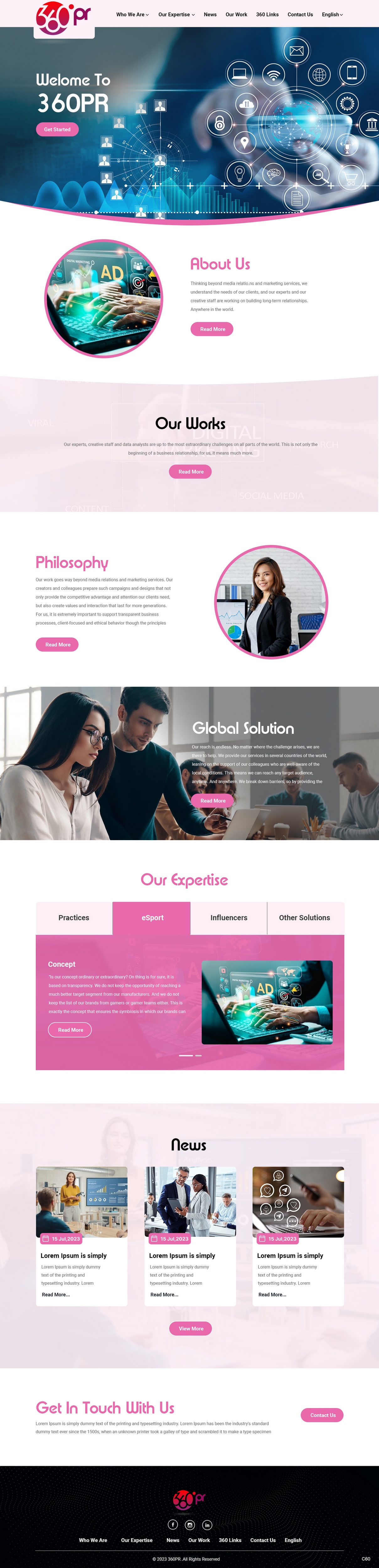 Web Design by pb for 360 PRSolution LLC | Design #30931039