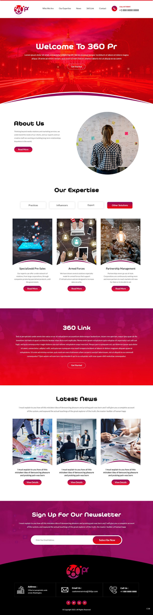 Web Design by pb for 360 PRSolution LLC | Design: #30931040