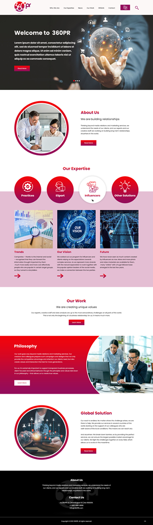 Web Design by pb for 360 PRSolution LLC | Design: #30931042