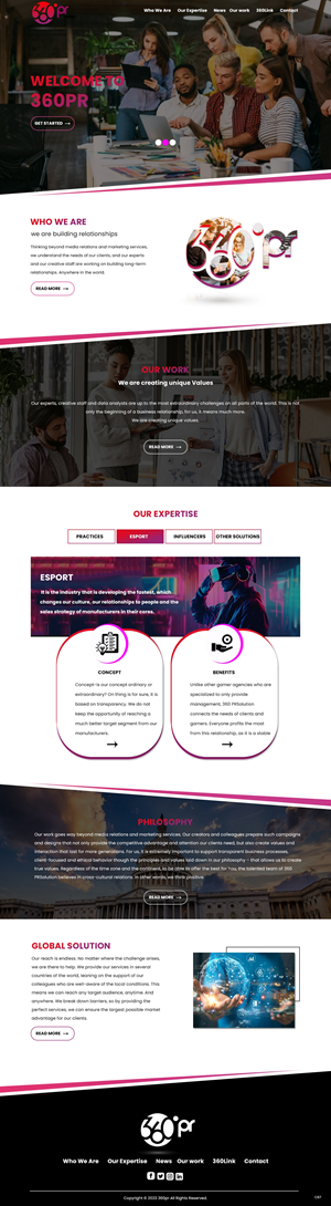 Web Design by pb for 360 PRSolution LLC | Design: #30931044