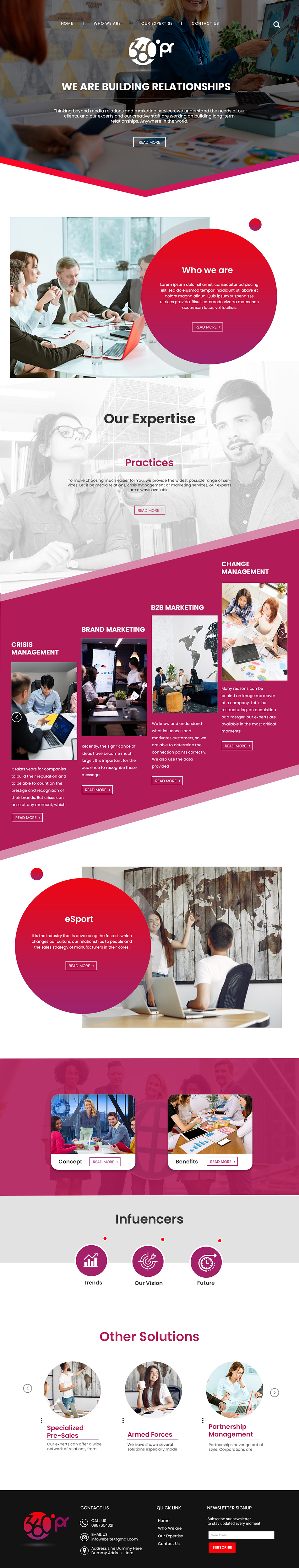 Web Design by Creations Box 2015 for 360 PRSolution LLC | Design #30950904