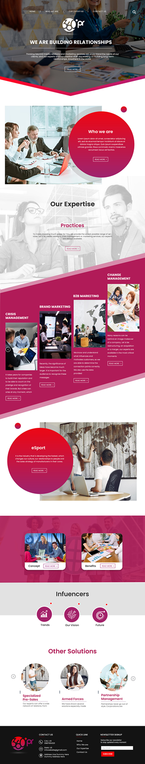 Web Design by Creations Box 2015 for 360 PRSolution LLC | Design: #30950904
