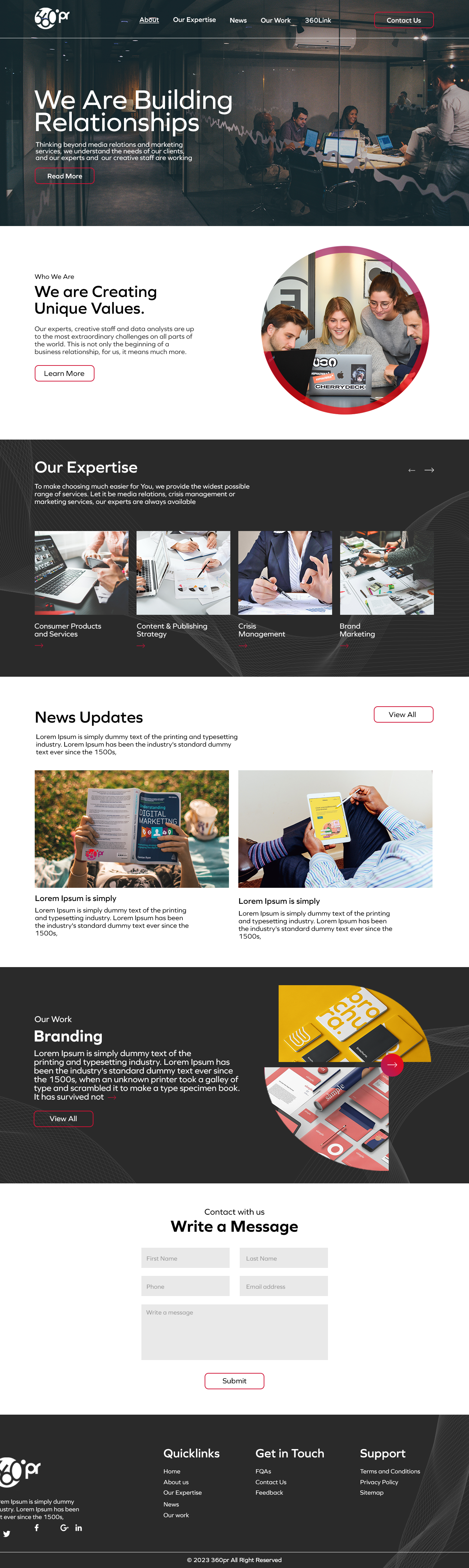 Web Design par nzdesigners pour 360 PRSolution LLC | Design #30940777