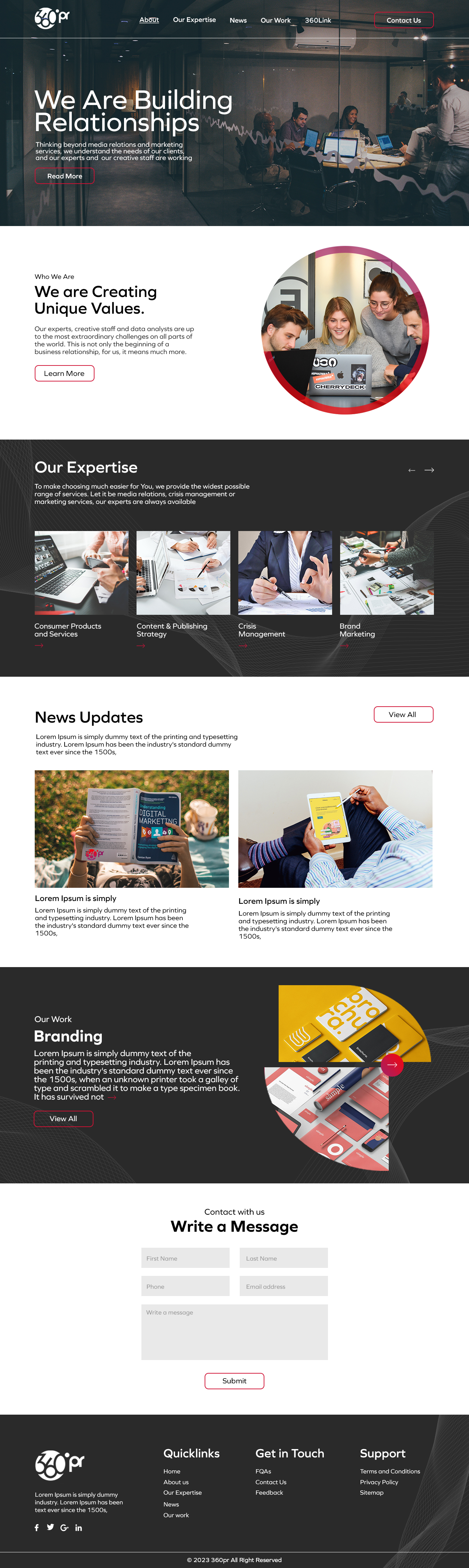 Web Design par nzdesigners pour 360 PRSolution LLC | Design #30948792