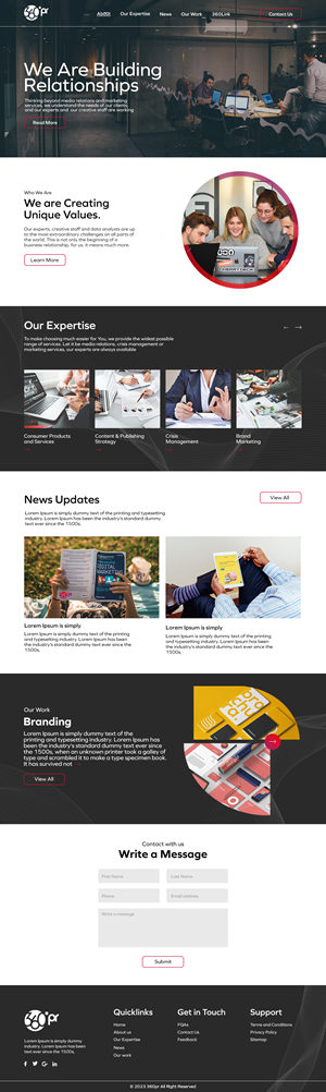 Web Design by nzdesigners for 360 PRSolution LLC | Design: #30948792